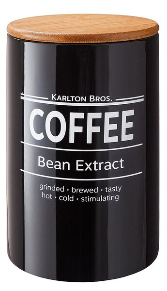 KARLTON BROS Dóza na kávu 1,1 l - černá