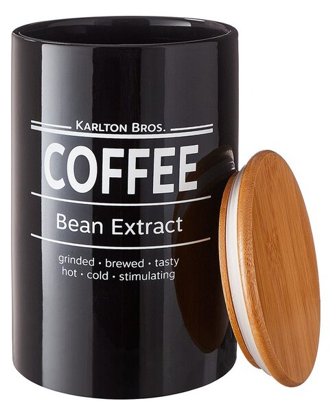 KARLTON BROS Dóza na kávu 1,1 l - černá