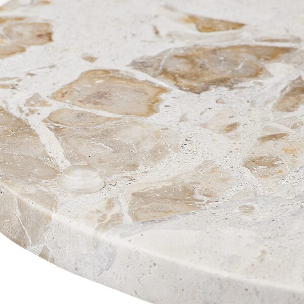 MARBLE Mramorový tác 30 cm - béžová