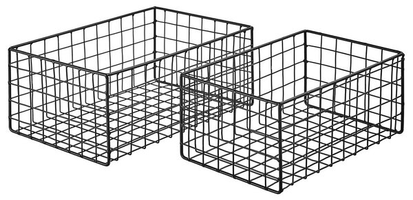 DEPOSIT Úložný kovový koš 30 x 20 cm - černá