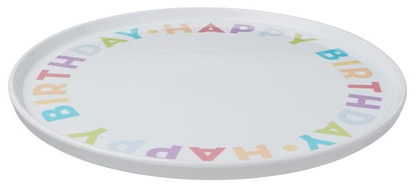 HAPPY BIRTHDAY Talíř na dort 32 cm - mix