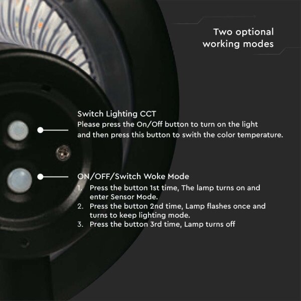 LED Solární nástěnné svítidlo LED/15W/3,2V 4000K/6000K IP65