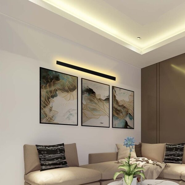 LED Venkovní nástěnné svítidlo LED/16W/230V 3000K IP65 101 cm černá