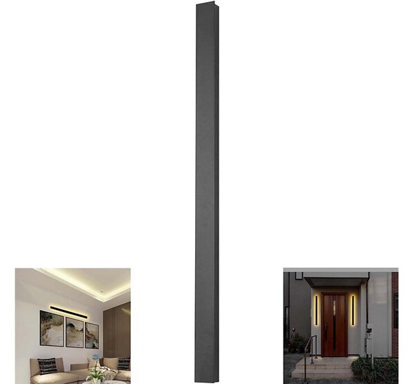 LED Venkovní nástěnné svítidlo LED/23W/230V 3000K IP65 141 cm černá