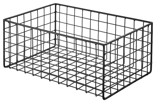 DEPOSIT Úložný kovový koš 30 x 20 cm - černá