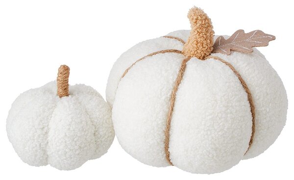 PUMPKIN Dekorace 20 cm - krémová
