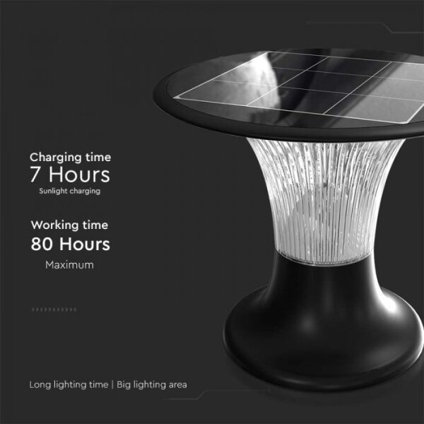 LED Solární lampa se senzorem LED/15W/3,2V 4000K/6000K IP65 6000 mAh
