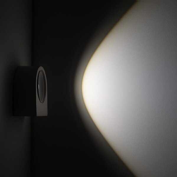 Nástěnné svítidlo Luce, 1x bílé kovové stínítko, w