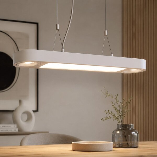 Závěsné svítidlo Luce, 1x bílé kovové stínítko, w