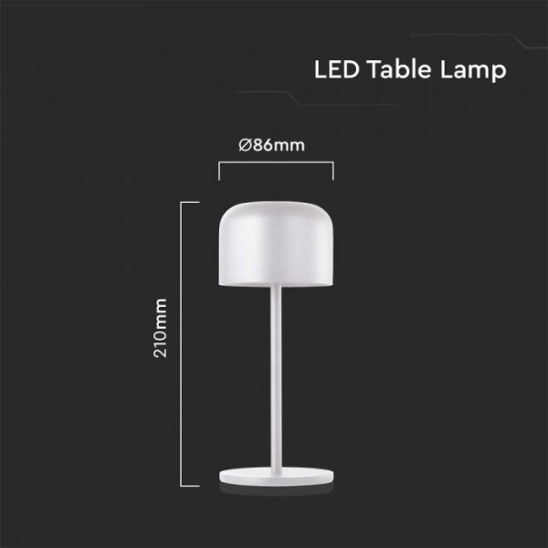 LED Stmívatelná stolní lampa LED/1,5W/5V 2700-5700K IP54 bílá