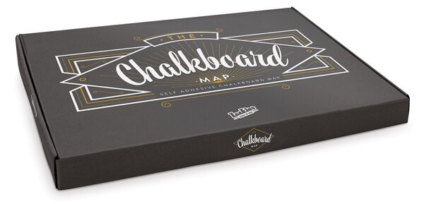 Nástěnná mapa světa Chalkboard s křídou Luckies
