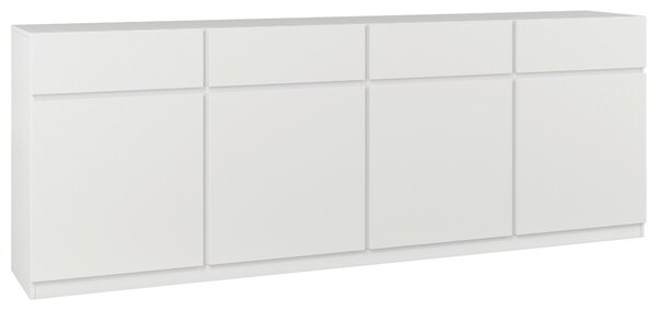 ŠIROKÁ KOMODA, bílá, 224,8/82,4/40 cm MID.YOU - Online Only komody, Online Only