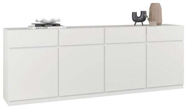 ŠIROKÁ KOMODA, bílá, 224,8/82,4/40 cm MID.YOU - Online Only komody, Online Only