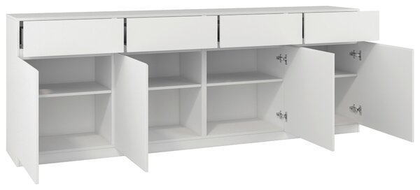 ŠIROKÁ KOMODA, bílá, 224,8/82,4/40 cm MID.YOU - Online Only komody, Online Only