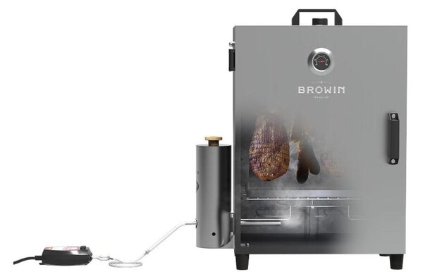 BROWIN Nerezová elektrická udírna s generátorem kouře dragON
