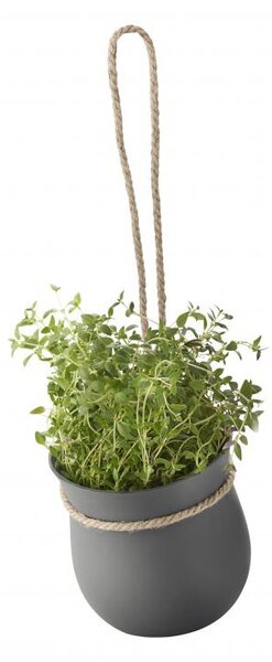 Závěsný květináč GROW-IT, šedý Rig-Tig