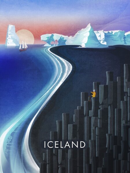 Ilustrace Iceland, Emel Tunaboylu