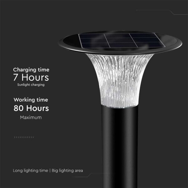 LED Solární lampa se senzorem LED/15W/3,2V 4000K/6000K IP65 6000 mAh