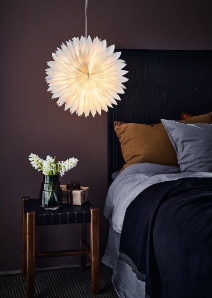 Markslöjd 705843 - Vánoční dekorace SOLINA 1xE14/25W/230V pr. 45 cm bílá