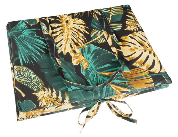 BELLATEX Polstr na plážové lehátko - potah na zip Zelená 55x195 cm
