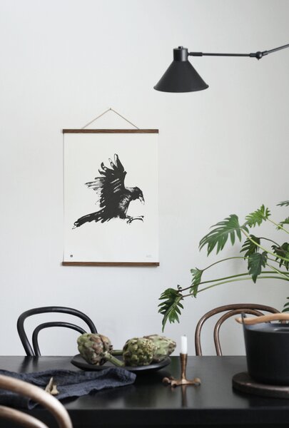Plakát Raven velký 50x70 cm Teemu Järvi Illustrations