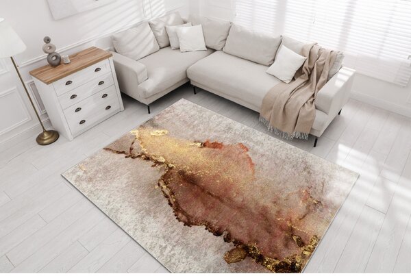 Kusový koberec Aconi béžovozlatý 80x150cm
