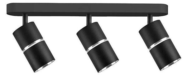 Bodové svítidlo BAMBOO 3xGU10/10W/230V černá