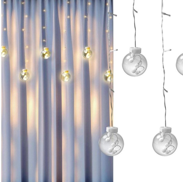 LED závěs WISH BALLS 108xLED/8 funkcí 4,5 m teplá bílá