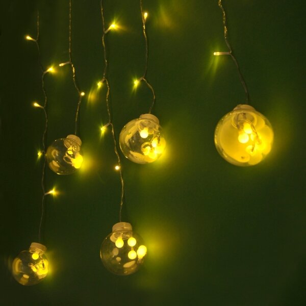 LED závěs WISH BALLS 108xLED/8 funkcí 4,5 m teplá bílá