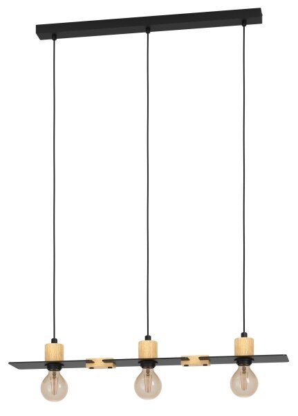 Eglo 43752 - Lustr na lanku BRAMERTON 3xE27/40W/230V