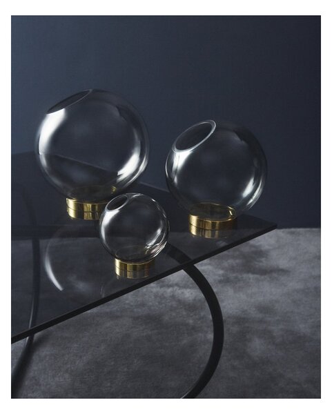 Váza Globe Black 21 cm AYTM