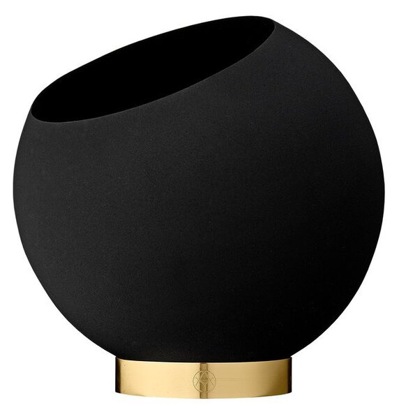 Květináč Globe Black 21 cm AYTM
