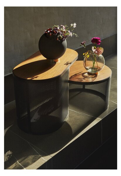 Květináč Globe Black 21 cm AYTM