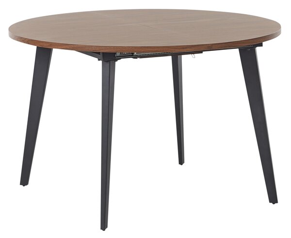 Rozkládací jídelní stůl BOVINA Tmavě hnědá 120/150 cm 120 cm