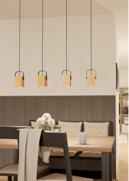 Eglo 43748 - LED Lustr na lanku AYLES 4xGU10/3W/230V