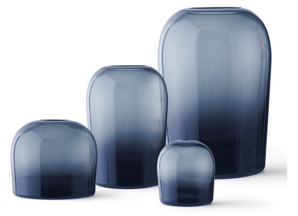 Skleněná váza Troll M Midnight blue Audo Copenhagen