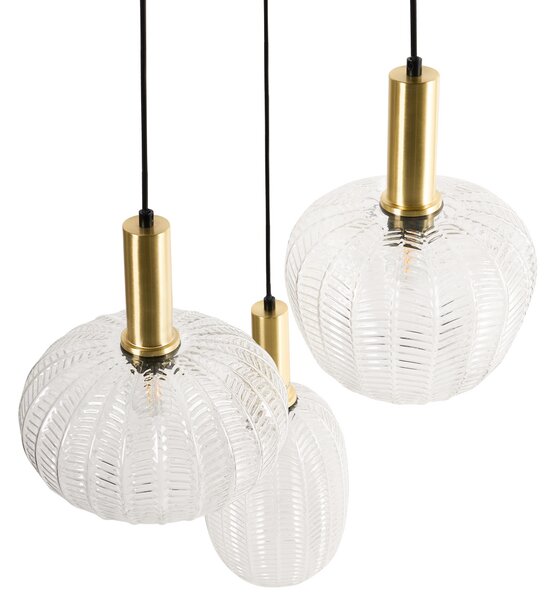 Závěsná lampa NJORO Sklo Průhledná