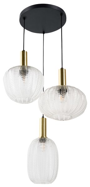 Závěsná lampa NJORO Sklo Průhledná