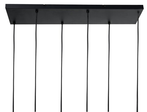 Závěsná lampa s 6 světly KITARE Sklo Béžová
