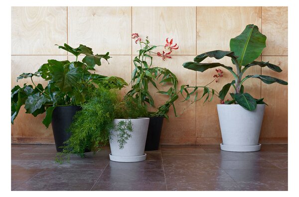 Květináč Flowerpot s podmiskou Black L HAY