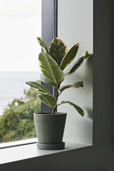 Květináč Flowerpot s podmiskou Black M HAY