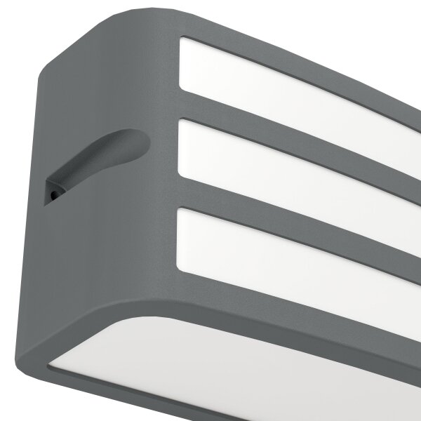 Eglo 900811 -Venkovní nástěnné svítidlo CAMARDA 1xE27/40W/230V antracit IP54