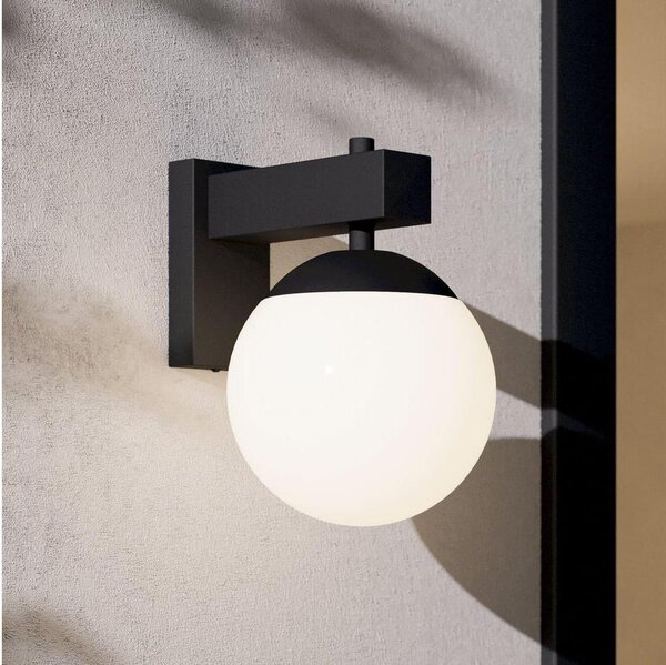 Eglo 900669 - Venkovní nástěnné svítidlo BUFALATA 1xE27/40W/230V černá IP44