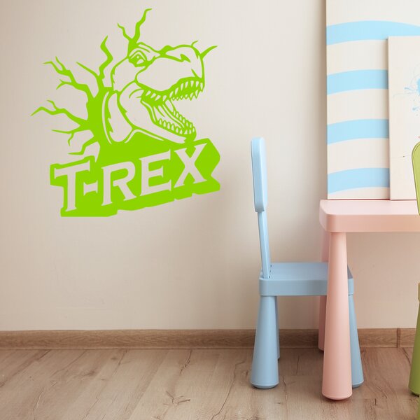 Živá Zeď Samolepka Dinosaurus T-REX Barva: černá