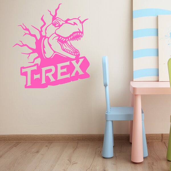 Živá Zeď Samolepka Dinosaurus T-REX Barva: černá