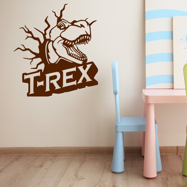 Živá Zeď Samolepka Dinosaurus T-REX Barva: černá