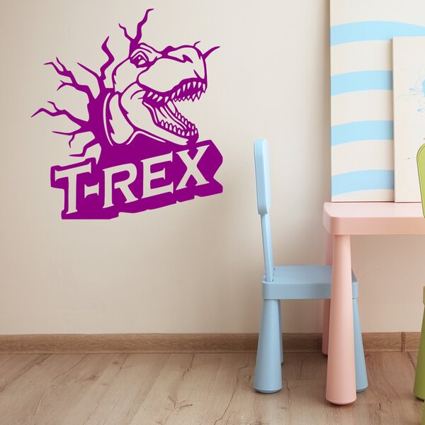 Živá Zeď Samolepka Dinosaurus T-REX Barva: černá