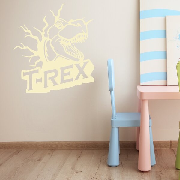Živá Zeď Samolepka Dinosaurus T-REX Barva: černá