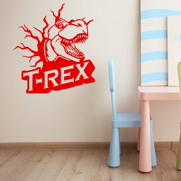 Živá Zeď Samolepka Dinosaurus T-REX Barva: černá