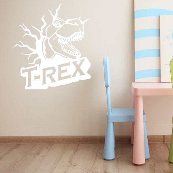 Živá Zeď Samolepka Dinosaurus T-REX Barva: černá